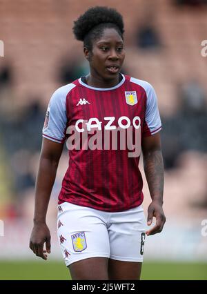 File photo dated 03-04-2022 of Aston Villa’s Anita Asante. Former England international Anita Asante will retire at the end of the season. Asante, who plays for Aston Villa, played for her country 71 times, including in two World Cups, while also featuring for Team GB at the 2012 London Olympics. Issue date: Tuesday April 26, 2022. Stock Photo