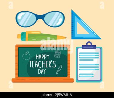 five school supplies icons Stock Vector Image & Art - Alamy