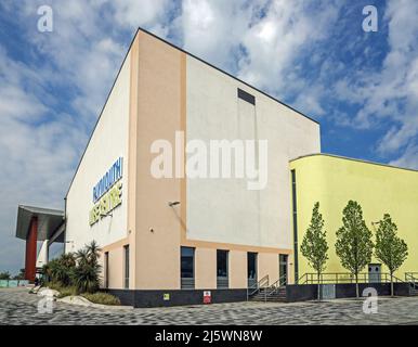 Plymouth Life Centre entrance in Central Park, Plymouth. A multi sport centre including a full sized swimming pool Stock Photo