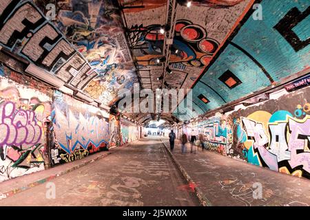 Leake Street Graffiti Tunnel, London Stock Photo - Alamy