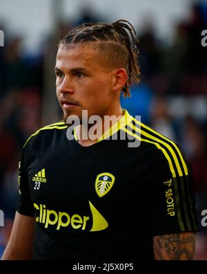 LONDON, United Kingdom, APRIL 25:Kalvin Phillips of Leeds United during the pre-match warm-up   during Premier League between Crystal Palace and Leeds Stock Photo