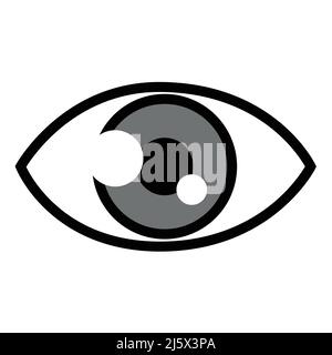 Eye icon Vector illustration isolated. Stock Vector