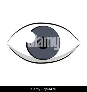 Blue Eye icon logo vector illustration Stock Vector