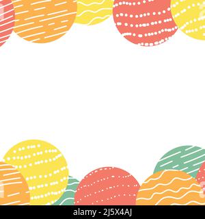 Multicolor background, colorful vector texture with circles. Splash effect banner. Dotted abstract illustration with blurred drops of rain. Pattern Stock Vector