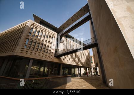 View of the exteriors of the new Parliament building in la Valletta in Malta Stock Photo