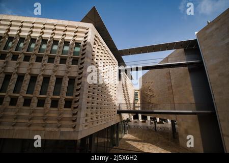 View of the exteriors of the new Parliament building in la Valletta in Malta Stock Photo