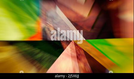 Abstract background made up of multicolored rectangles Stock Photo