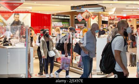 Luqa, Malta - October 22, 2021: People at the Luqa airport in Malta. Stock Photo