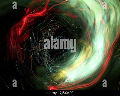 Abstract night lights lines motion background,Abstract blur mess. High quality photo Stock Photo