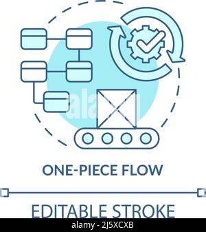 One piece flow concept icon Stock Vector Image & Art - Alamy