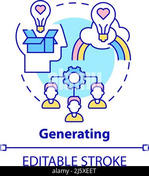 Generating ideas line icon Stock Vector Image & Art - Alamy