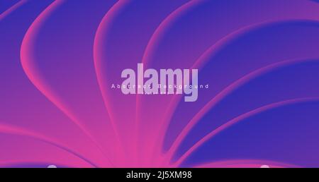 Abstract purple background with volume waves creating texture Stock Vector
