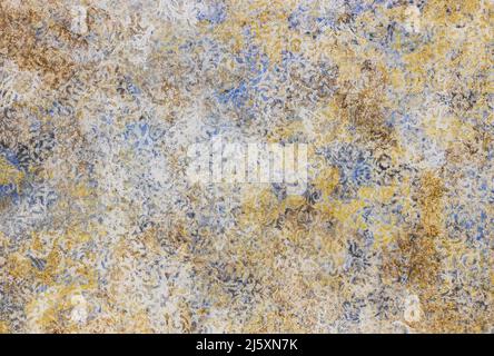 Damask seamless pattern background with aged eastern ethnic mosaic texture Stock Photo