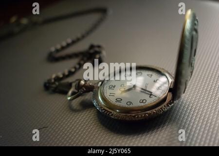 Vintage pocket  watch. Concept -Time.