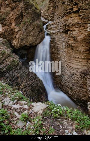 Waterfall 'Heart of Rufabgo', Adygeya, Russia Stock Photo