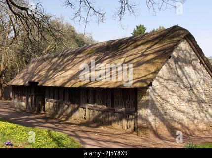 Stryd Lydan Barn,St Fagans National Museum of History, Cardiff, South Wales. Grade 2 listed building. Stock Photo
