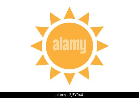 Sun icon symbol simple design Stock Vector