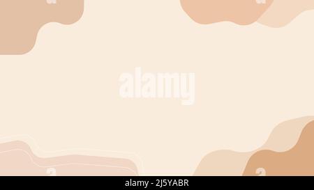Minimalist Wallpaper With Brown Leaves Page Border Background Word Template  And Google Docs For Free Download