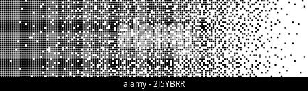 Pixel black and white background Stock Vector