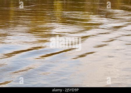 Pattern formed by flowing water. background. No people. Copy space. Stock Photo