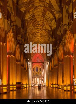 Art installation at the National Cathedral in Washington DC Stock Photo