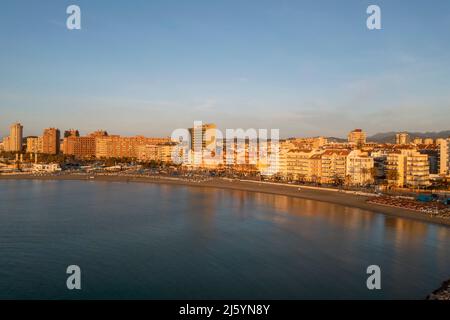 beach view of the center of Fuengirola, Andalusia Stock Photo