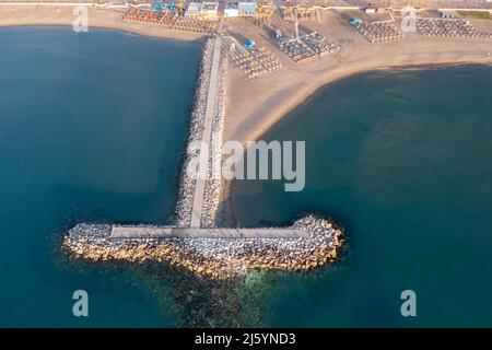 beach view of the center of Fuengirola, Andalusia Stock Photo