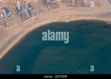 beach view of the center of Fuengirola, Andalusia Stock Photo