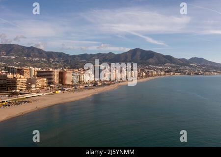 beach view of the center of Fuengirola, Andalusia Stock Photo