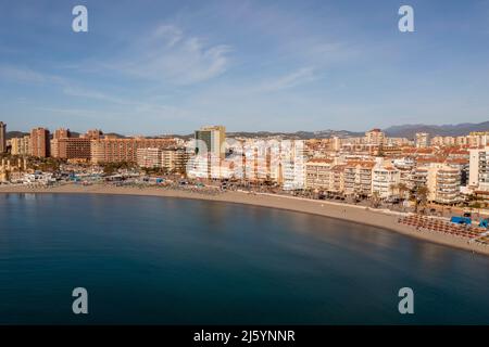 beach view of the center of Fuengirola, Andalusia Stock Photo