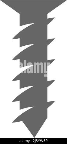 Screw, bolt icon logo design illustration template Stock Vector