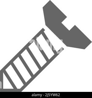 Screw, bolt icon logo design illustration template Stock Vector