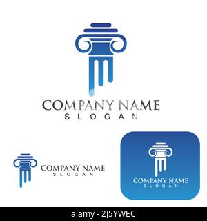 Pillar Logo and symbol vector Stock Vector