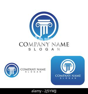 Pillar Logo and symbol vector Stock Vector