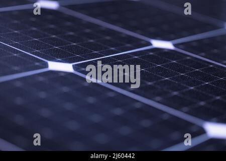 Solar panel texture background solar panel. Photovoltaic cells, close-up. Stock Photo