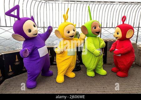 TELETUBBIES, Dipsy, Tinky Winky, Laa-Laa, Po, 1996. (c)Ragdoll Ltd ...