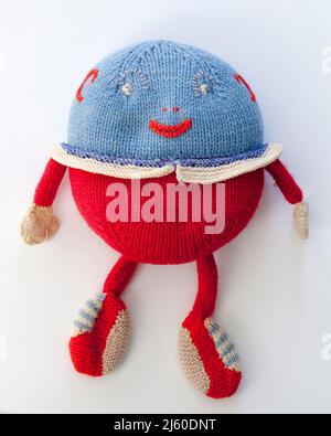Humpty Dumpty Knitted Doll Stock Photo