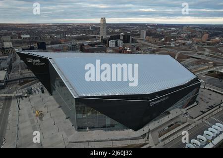 A general view of US Bank Stadium, the home of the Minnesota Vikings,  Saturday, Apr. 2, 2022, in Minneapolis. Photo via Credit: Newscom/Alamy  Live News Stock Photo - Alamy