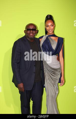 Edward Enninful and Jourdan Dunn attend The Final of the International Woolmark Prize 2022 held at 180 Strand in London Stock Photo