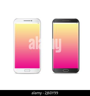 Mobile phone isolated, realistic vector illustration Stock Vector Image ...