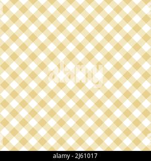 Seamless pattern. Classical cell diagonally. Contrasting cream diagonal lines on a white background. Stock Photo