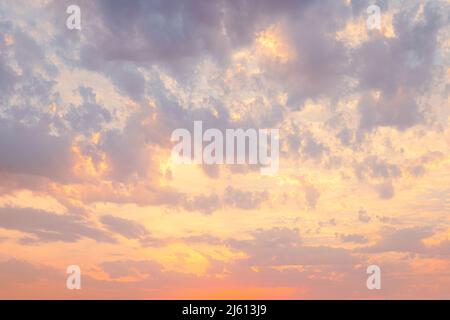 Twilight time with cloudy sky in the evening Stock Photo