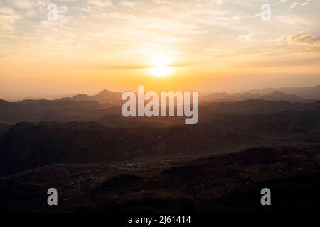 View From Mount Inari Sunrise from Mount Sinai in Egypt Stock Photo - Alamy