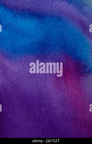 Abstract blue and purple gradient watercolor background Stock Photo