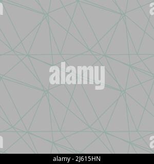 modern mosaic seamless pattern with pastel color abstract triangles and thin lines. Stock Vector