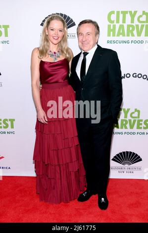 New York, USA. 26th Apr, 2022. (L-R) Katherine Gage and Daniel Boulud attend the 2022 City Harvest Benefit Gala at Cipriani 42nd Street, New York, NY, April 26, 2022. (Photo by Anthony Behar/Sipa USA) Credit: Sipa USA/Alamy Live News Stock Photo