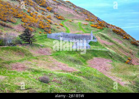 st johns graveyard gardenstown aberdeenshire scotland. Stock Photo