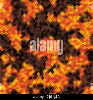 Abstract Pixel Texture with Squares for Banner, Card, Web or Textile Prints Stock Vector