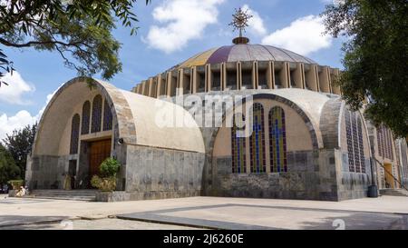 The new cathedral build in 1950 to accomodate women. The old church is only accessible to men. Stock Photo