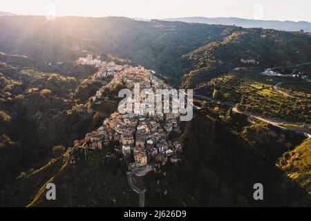 Ancient mountain village of Badolato. Calabria Italy Stock Photo